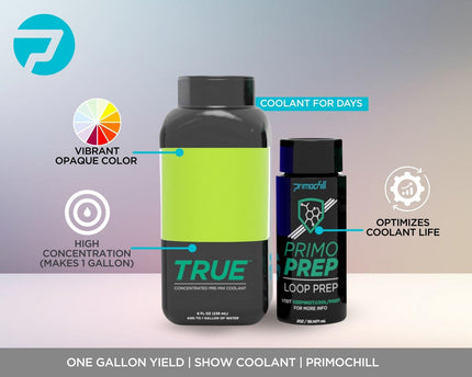 PrimoChill True Opaque - Computer WaterCooling Coolant, Concentrate, Solid/Non-Transparent, Full Protection, PrimoPrep Included, Proudly Made in the USA (Yields a Gallon of Coolant) - UV NV Green