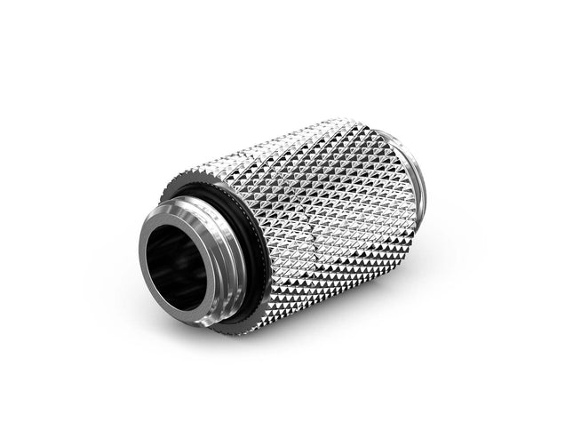 PrimoChill Dual Male G 1/4in. SX Rotary Extension Coupler - Silver Nickel