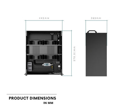 Bykski SPD 6U Rackmount Server Liquid Cooling Unit - 12 GPU Optimized Thermal Solution (B-180X2TK100-SPD-X)