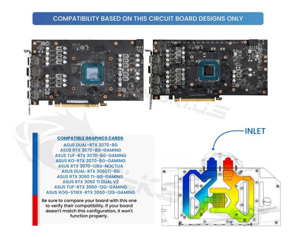 Bykski Full Coverage GPU Water Block and Backplate for ASUS Dual RTX 3070 / 3060Ti (N-AS3070DUAL-X-V2)