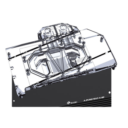 Bykski Full Coverage GPU Water Block and Backplate For POWERCOLOR Hellhound AMD Radeon RX 9070 XT 16GB GDDR6 (A-PC9070XT-X)
