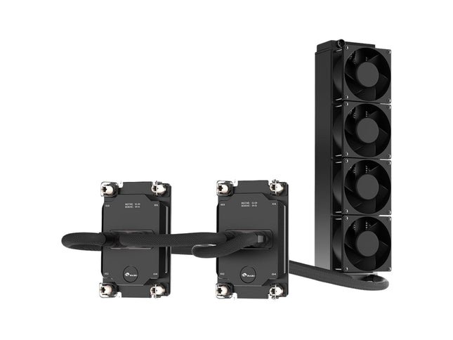 Bykski Durable 4x80mm 2U Server AIO Liquid CPU Cooler For Dual Intel Sapphire Rapids (LGA 4677) - Continuous Usage