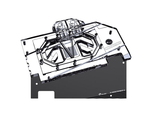 Bykski Full Coverage GPU Water Block and Backplate For ASUS TUF Gaming GeForce RTX 5070 TI BTF White OC Edition (N-AS5070TIBTF-X)