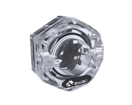 Bykski 6-Sided Flow Indicator w/ 5v Addressable RGB (RBW) (B-FMpa-HC-V2-CL)