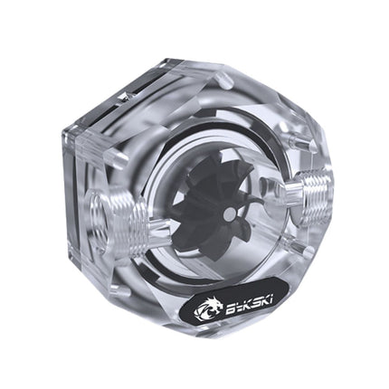 Bykski 6-Sided Flow Indicator w/ 5v Addressable RGB (RBW) (B-FMpa-HC-V2-CL)