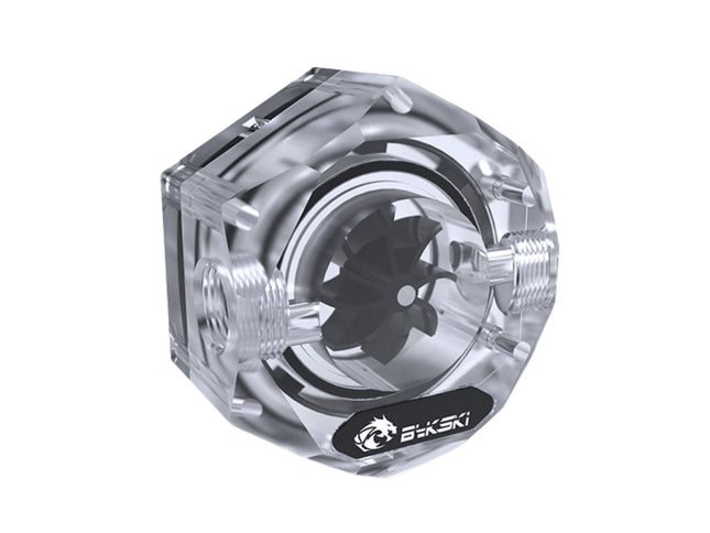 Bykski 6-Sided Flow Indicator w/ 5v Addressable RGB (RBW) (B-FMpa-HC-V2-CL)