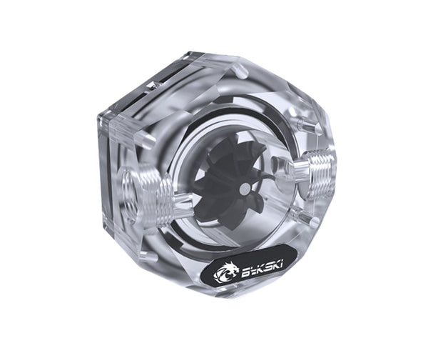 Bykski 6-Sided Flow Indicator w/ 5v Addressable RGB (RBW) (B-FMpa-HC-V2-CL)