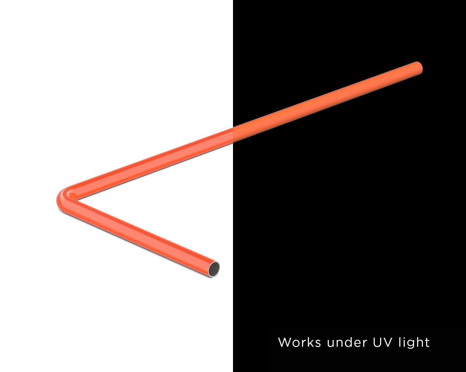 PrimoChill SX Pre-Bent 12mm ID x 14mm OD Rigid Copper Tube - UV Orange