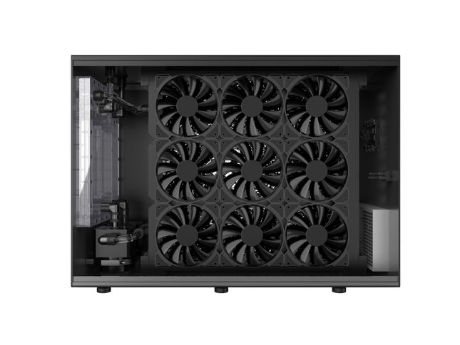 Bykski B-1080X2-CEC-X Elite Thermal Exchange System with Integrated Twin Pump Distro, Dual 1080mm Radiators with 18 PWM 120mm Fans