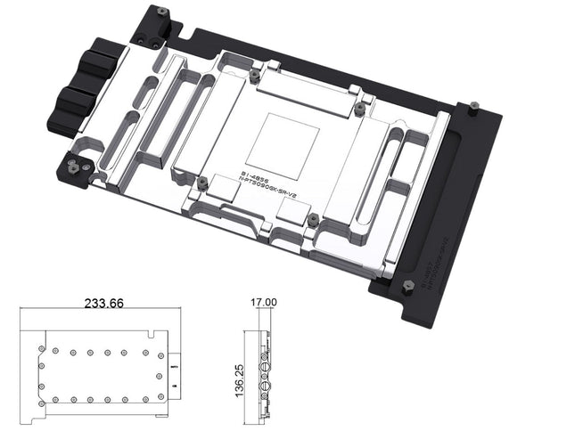 Bykski Durable Metal/POM GPU Water Block and Backplate For PALIT GeForce RTX 5090 GameRock 32GB (N-PT5090GK-SR-V2) - Continuous Usage