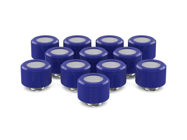 PrimoChill 14mm OD Rigid SX Fitting - 12 Pack - True Blue