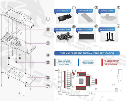 Bykski Durable Metal/POM GPU Water Block and Backplate For NVIDIA GeForce RTX 4070S (N-RTX4070S-SR) - Continuous Usage