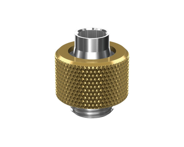 PrimoChill SecureFit SX - Premium Compression Fitting For 3/8in ID x 1/2in OD Flexible Tubing (F-SFSX12) - Available in 20+ Colors, Custom Watercooling Loop Ready - PrimoChill - KEEPING IT COOL Candy Gold