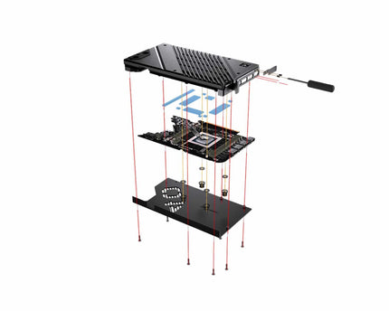 Granzon Full Armor GPU Water Block and Backplate for NVIDIA Founders Edition RTX 3090TI (GBN-RTX3090TIFE)