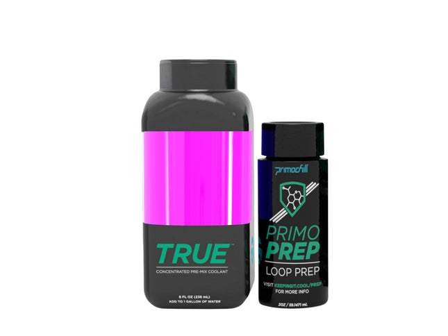 PrimoChill True - Computer WaterCooling Coolant, Concentrate, Low-Conductive, Transparent, Full Protection, PrimoPrep Included, Proudly Made in the USA (Yields a Gallon of Coolant) - UV Pink