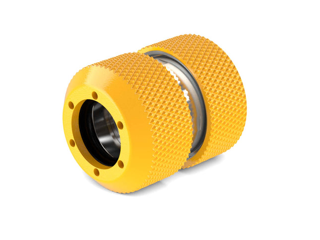 PrimoChill 1/2in. Rigid RevolverSX Series Coupler Fitting - Yellow - Yellow