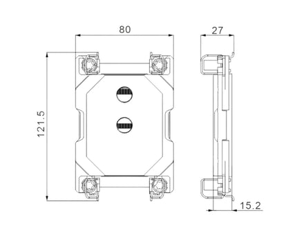 Bykski CPU-SR4189-X Full Metal CPU Water Cooling Block for Intel Xeon Scalable (LGA 4189)