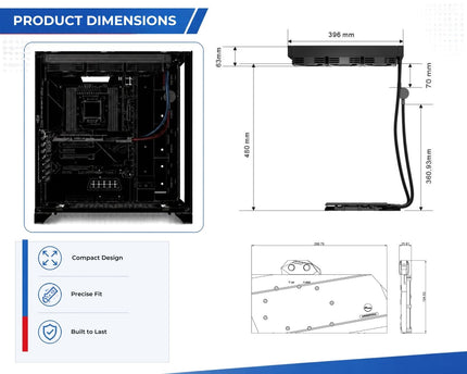 Bykski Durable 360mm AIO Liquid GPU Cooler For EVGA RTX 3090/3080 FTW3 Ultra (B-FRD-EV3090FTW3-X-360)