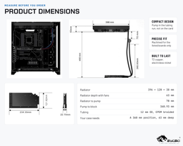 Bykski Durable 360mm AIO Liquid GPU Cooler For NVIDIA GeForce RTX 5090 Founders Edition (B-FRD-RTX5090FE-SR-360)