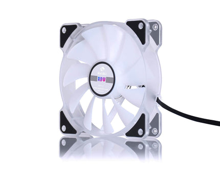 Bykski 120mm x 25mm 5V Addressable RGB(RBW) LED Fan - 1500 RPM / 64.8 CFM (CF-APRBW-V3) - PrimoChill - KEEPING IT COOL