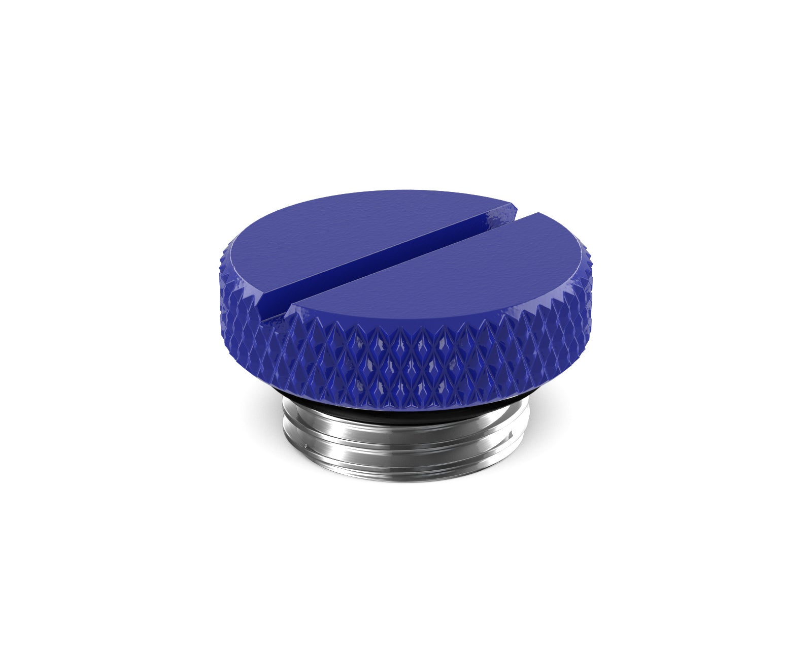 PrimoChill G 1/4in. SX Knurled Slotted Stop Fitting - PrimoChill - KEEPING IT COOL True Blue