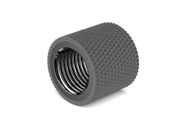 PrimoChill Dual Female G 1/4in. Straight SX Extension Coupler - PrimoChill - KEEPING IT COOL TX Matte Gun Metal