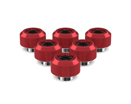PrimoChill 1/2in. Rigid RevolverSX Series Fitting - 6 pack - PrimoChill - KEEPING IT COOL Candy Red