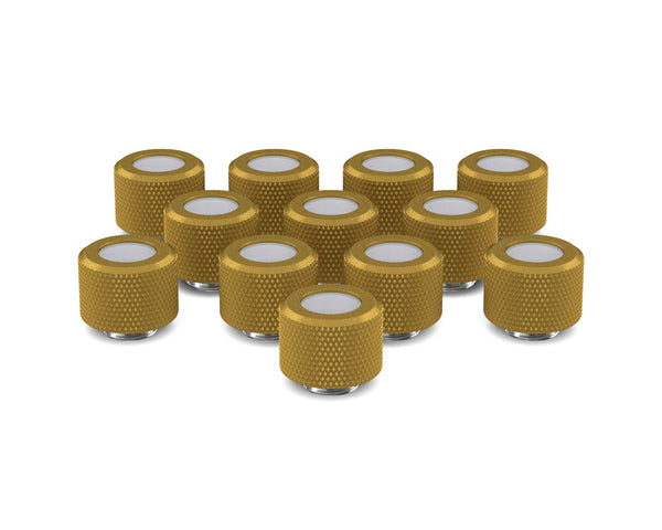 PrimoChill 12mm OD Rigid SX Fitting - 12 Pack - PrimoChill - KEEPING IT COOL Gold