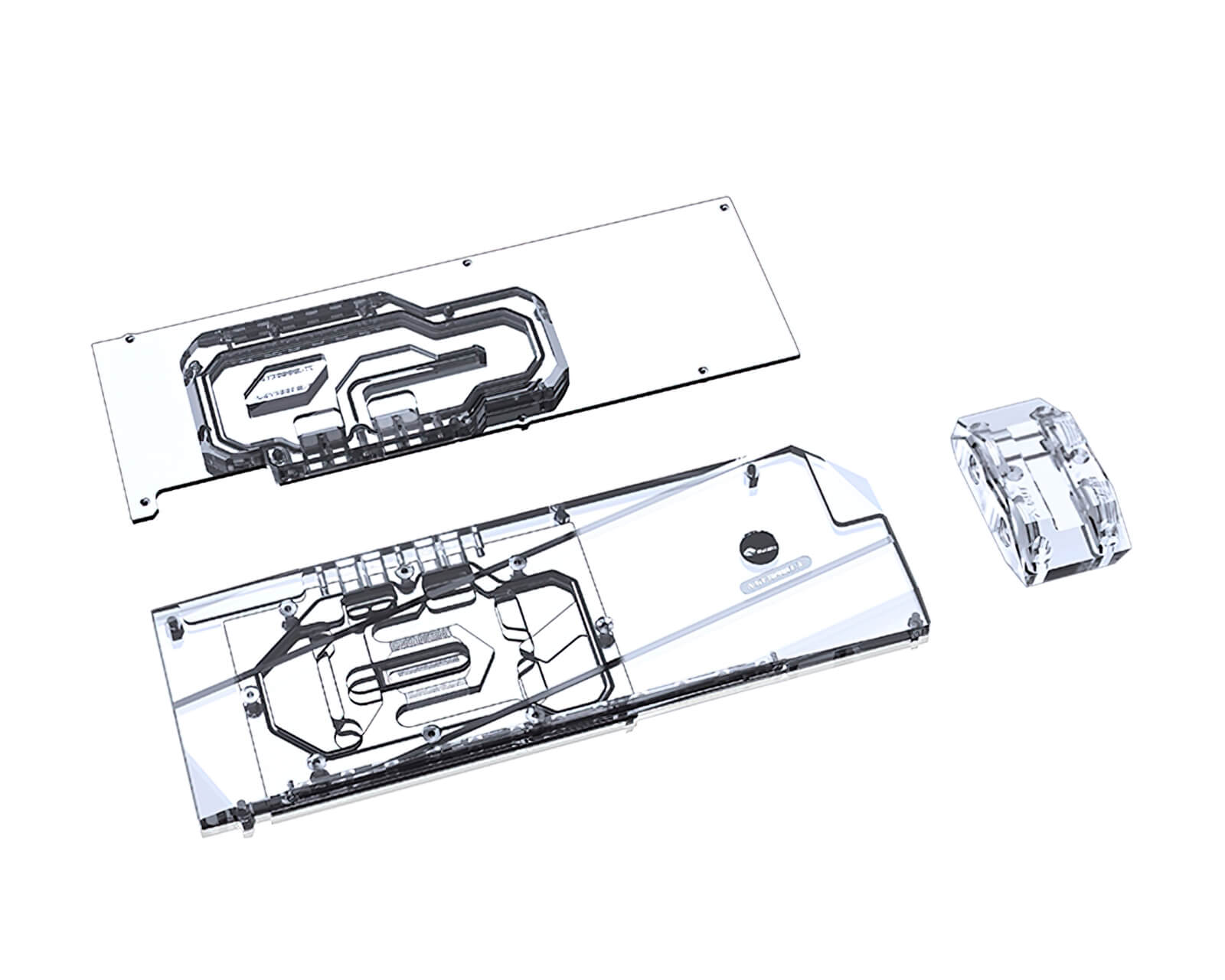 Bykski Full Coverage GPU Water Block with Integrated Active Backplate for GALAXY RTX 3090 24GB Classic (N-GY3090CL-TC)