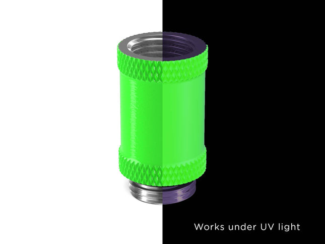 PrimoChill Male to Female G 1/4in. 25mm SX Extension Coupler - PrimoChill - KEEPING IT COOL UV Green