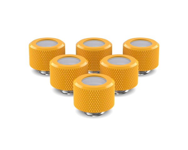 PrimoChill 14mm OD Rigid SX Fitting - 6 Pack - PrimoChill - KEEPING IT COOL Yellow