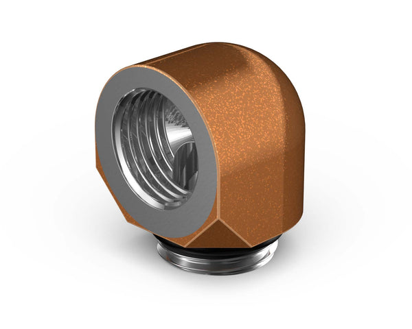 PrimoChill Male to Female G 1/4in. 90 Degree SX Elbow Fitting - PrimoChill - KEEPING IT COOL Copper