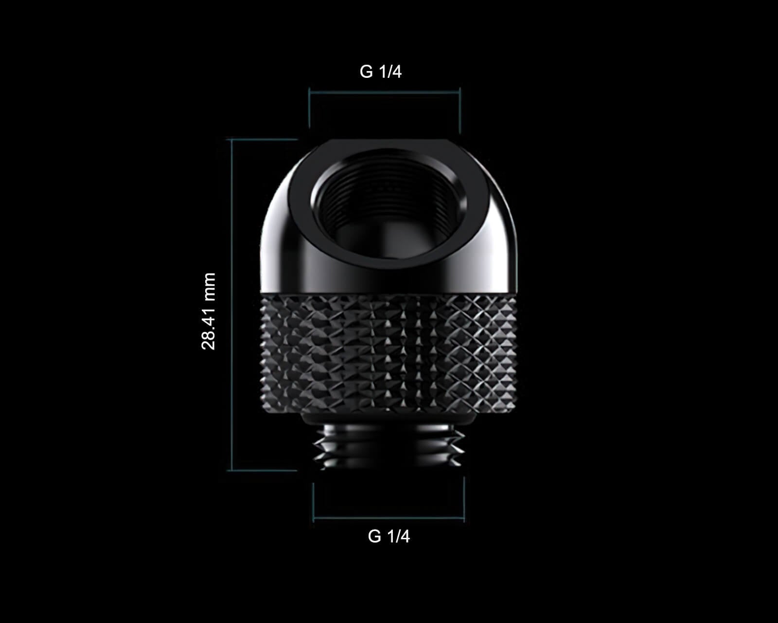 Granzon G 1/4in. Male to Female 45 Degree Rotary Elbow Fitting (GD-45) - PrimoChill - KEEPING IT COOL