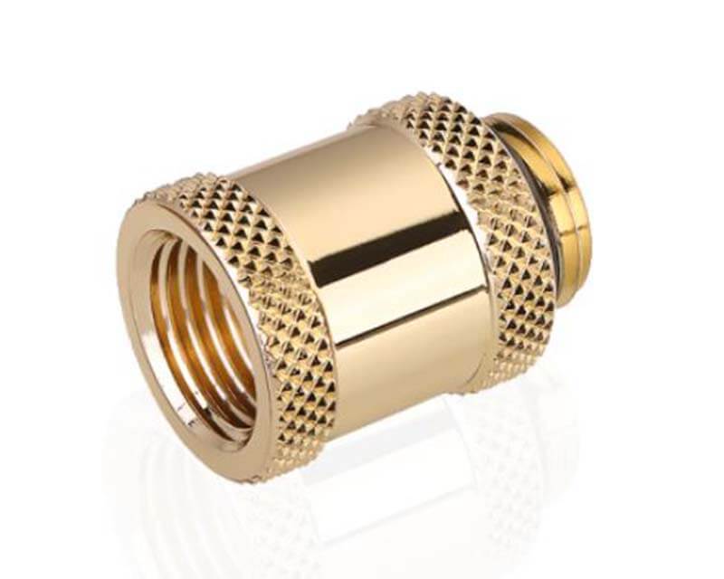 Bykski G 1/4in. Male/Female Extension Coupler - 20mm (B-EXJ-20) - PrimoChill - KEEPING IT COOL Gold
