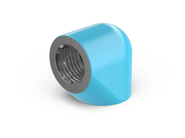 PrimoChill Female to Female G 1/4in. 90 Degree SX Extended Elbow Fitting - PrimoChill - KEEPING IT COOL Sky Blue