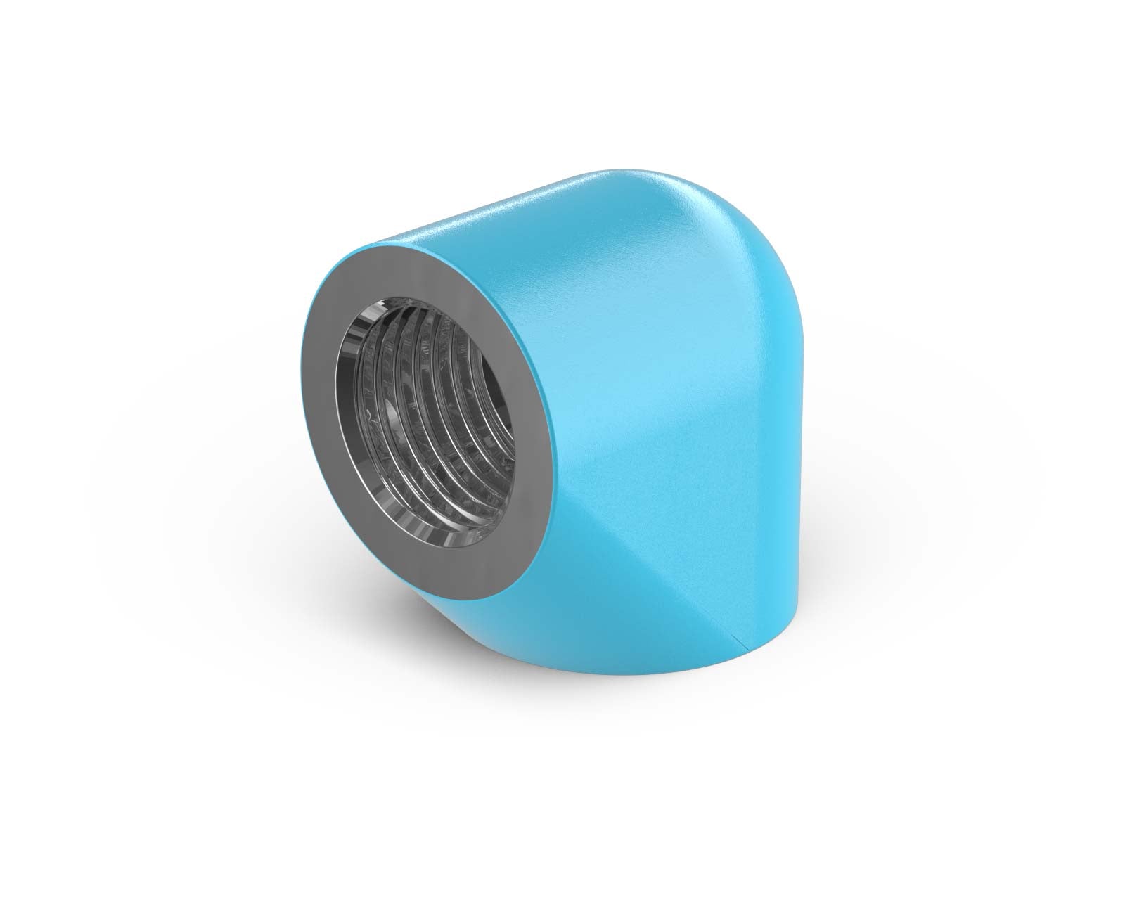 PrimoChill Female to Female G 1/4in. 90 Degree SX Extended Elbow Fitting - PrimoChill - KEEPING IT COOL Sky Blue