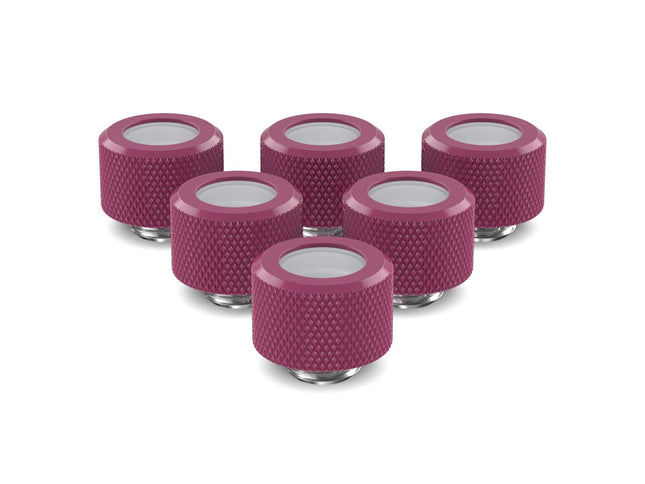 PrimoChill 14mm OD Rigid SX Fitting - 6 Pack - PrimoChill - KEEPING IT COOL Magenta