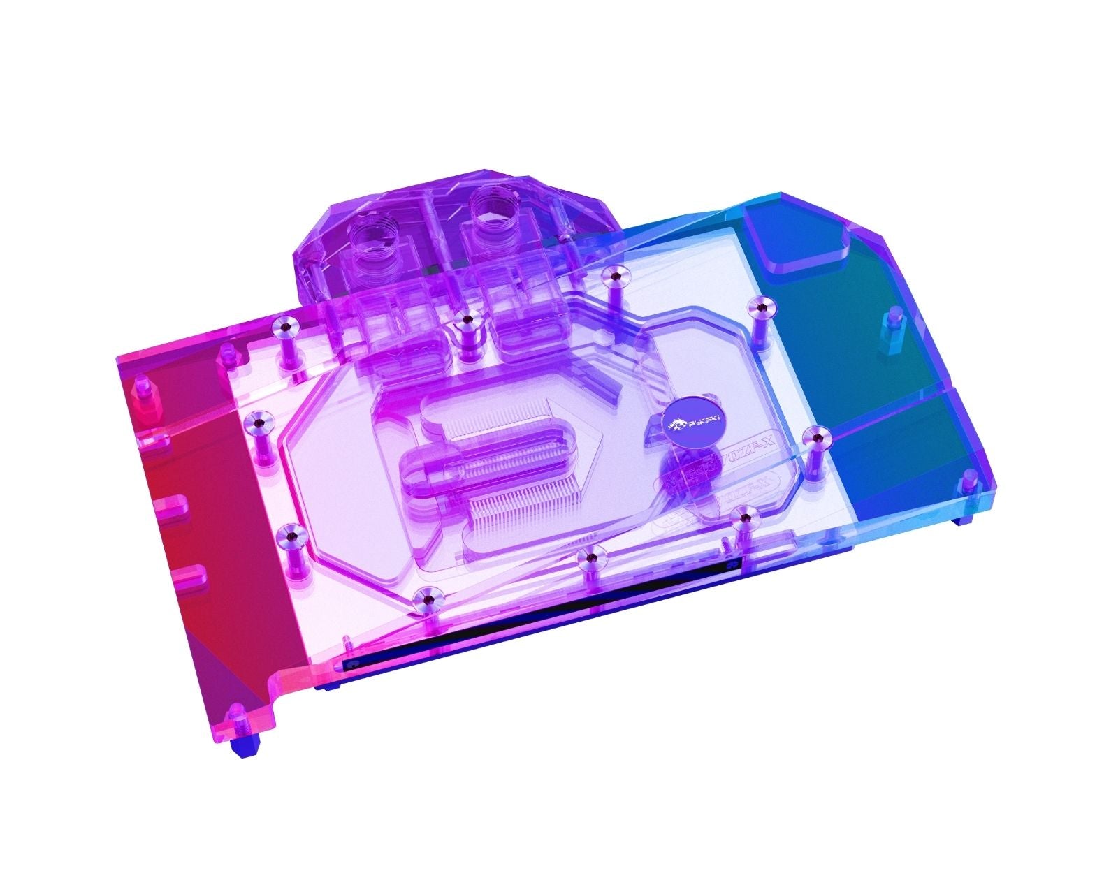 Bykski Full Coverage GPU Water Block and Backplate For Colorful iGame Tomahawk GeForce RTX 4070 Deluxe Edition (N-IG4070ZF-X)