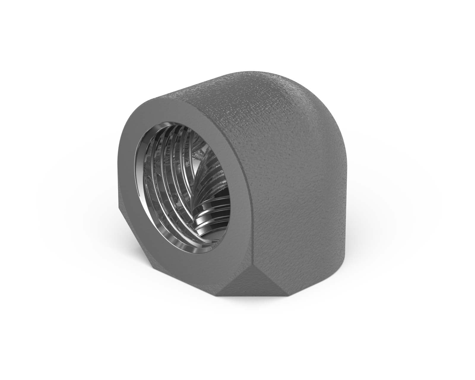 PrimoChill Female to Female G 1/4in. 90 Degree SX Elbow Fitting - PrimoChill - KEEPING IT COOL TX Matte Gun Metal