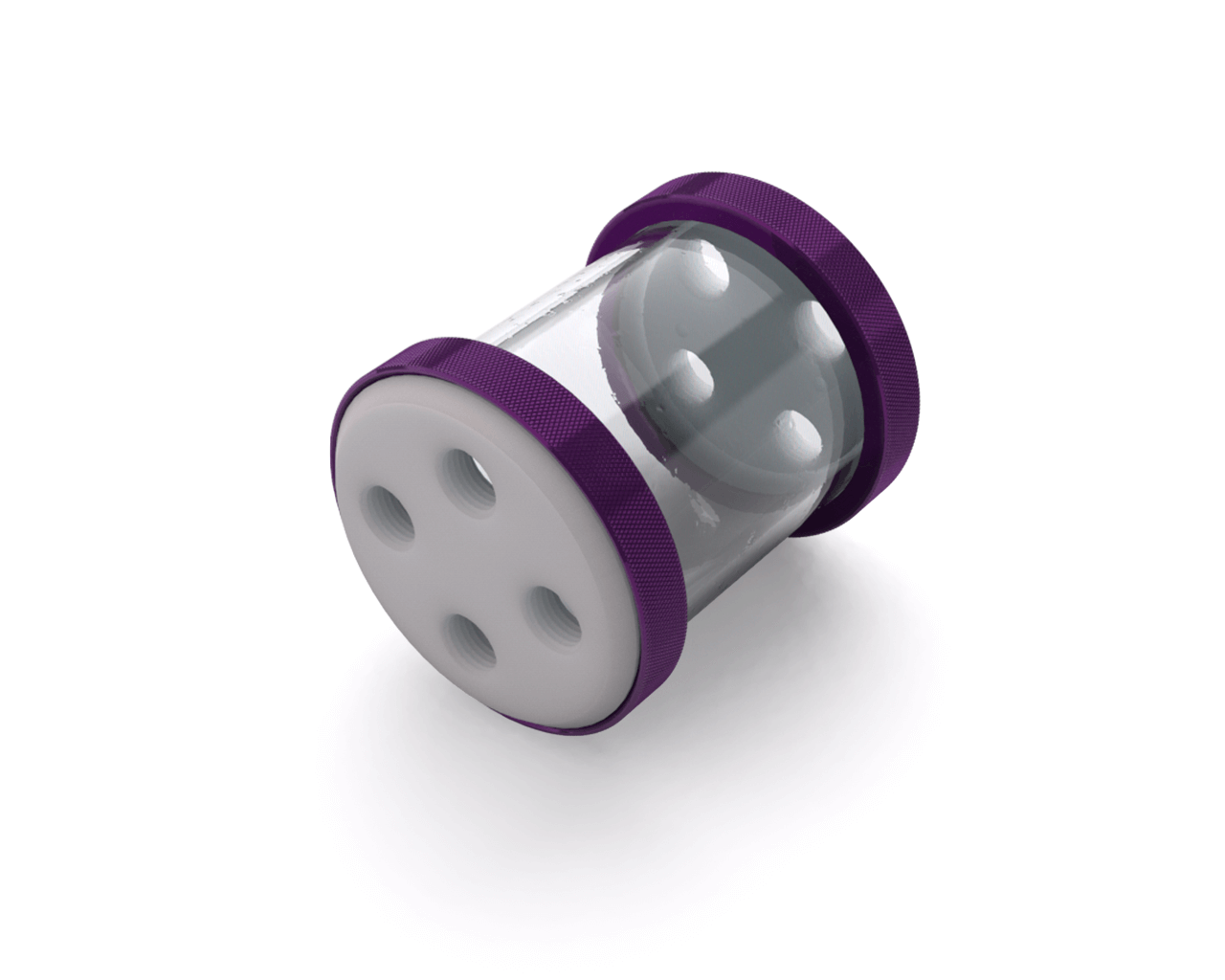 PrimoChill CTR Low Profile Phase II Reservoir - White POM - 80mm - PrimoChill - KEEPING IT COOL Candy Purple