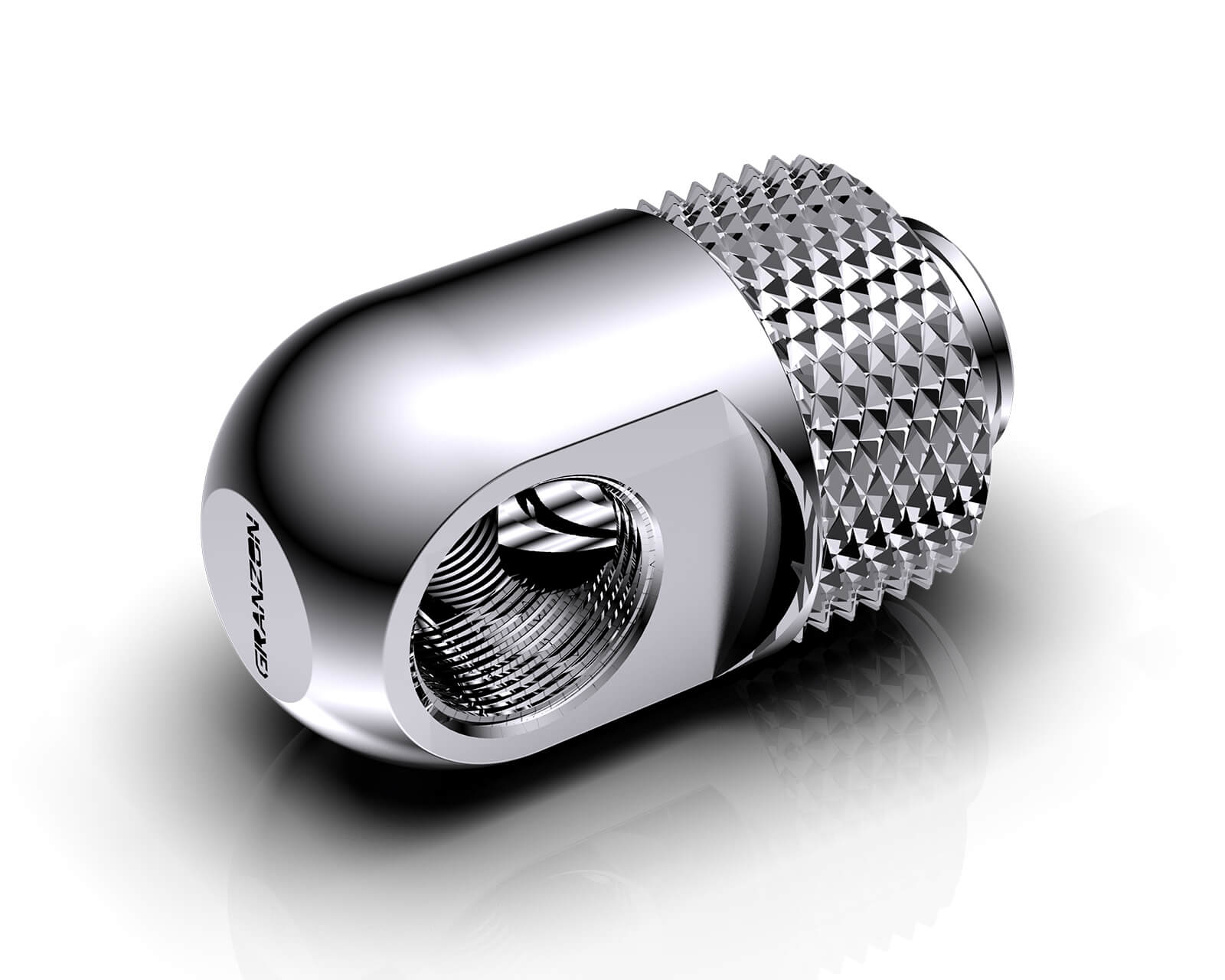 Granzon G 1/4in. Male to Female 90 Degree Rotary Elbow Fitting (GD-90) - Silver