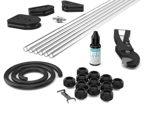 PrimoChill Complete 1/2 Inch PETG / RSX Combo Pack - PrimoChill - KEEPING IT COOL Satin Black