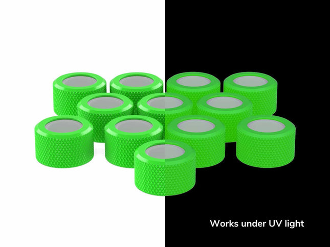 PrimoChill RMSX Replacement Cap Switch Over Kit - 16mm - PrimoChill - KEEPING IT COOL UV Green