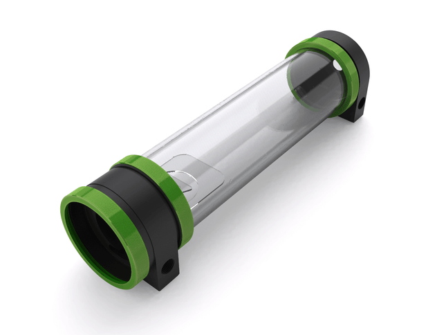 PrimoChill CTR Hard Mount Phase II High Flow D5 Enabled Reservoir - Black POM - 240mm - PrimoChill - KEEPING IT COOL Toxic Candy