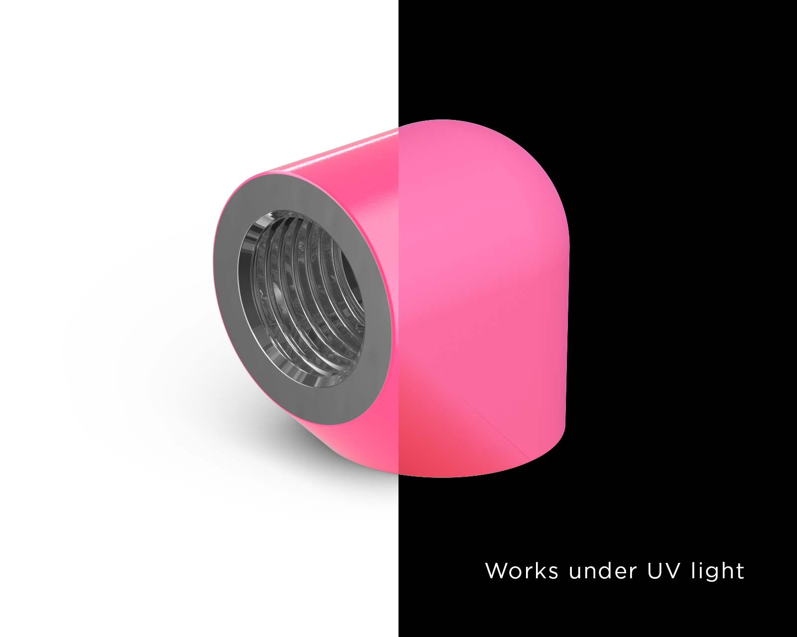 PrimoChill Female to Female G 1/4in. 90 Degree SX Extended Elbow Fitting - PrimoChill - KEEPING IT COOL UV Pink