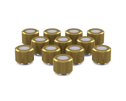 PrimoChill 12mm OD Rigid SX Fitting - 12 Pack - PrimoChill - KEEPING IT COOL Candy Gold