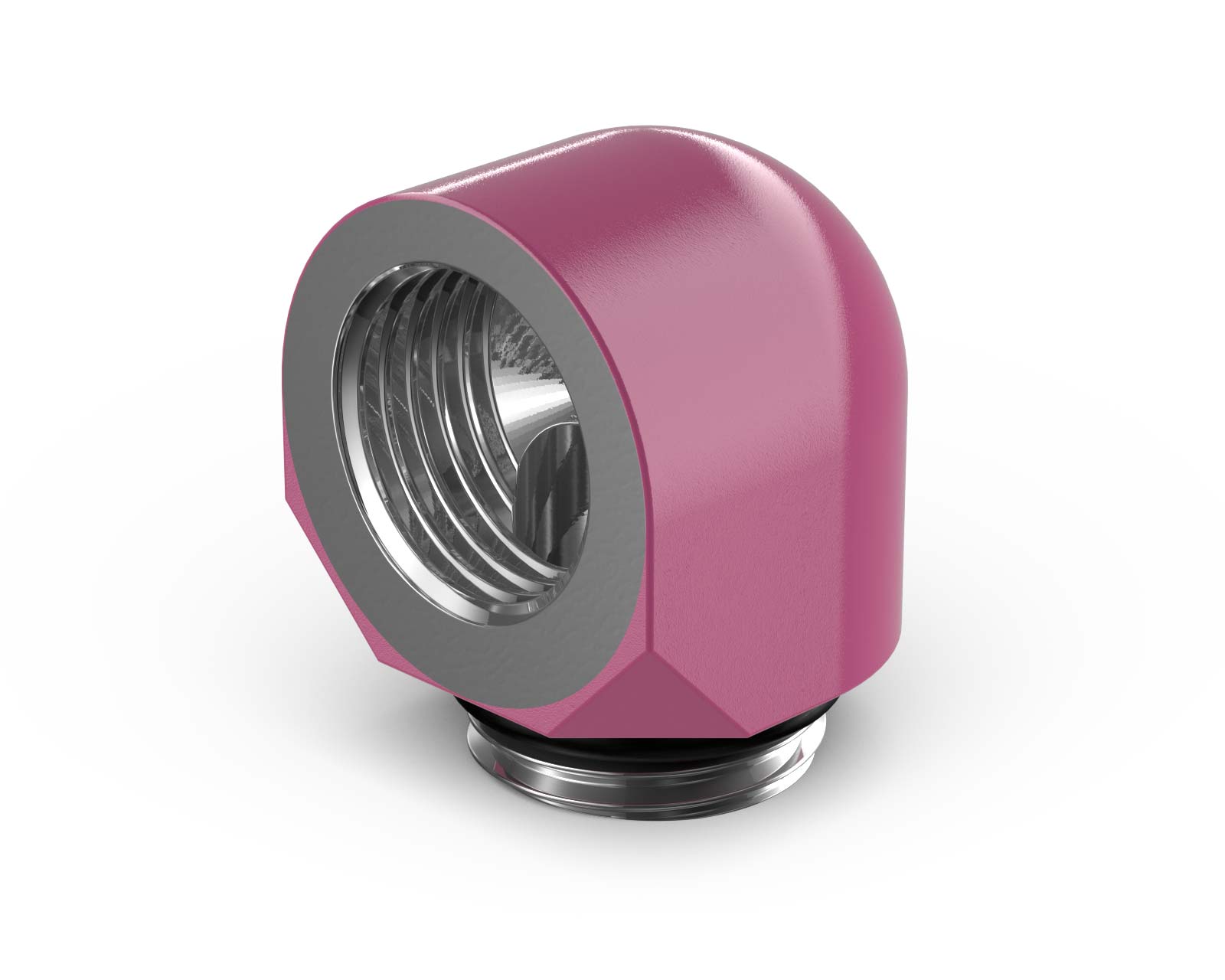 PrimoChill Male to Female G 1/4in. 90 Degree SX Elbow Fitting - PrimoChill - KEEPING IT COOL Magenta