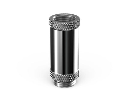 PrimoChill Male to Female G 1/4in. 35mm SX Extension Coupler - PrimoChill - KEEPING IT COOL Silver Nickel