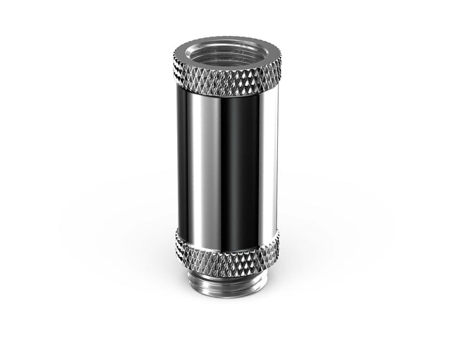 PrimoChill Male to Female G 1/4in. 35mm SX Extension Coupler - PrimoChill - KEEPING IT COOL Silver Nickel