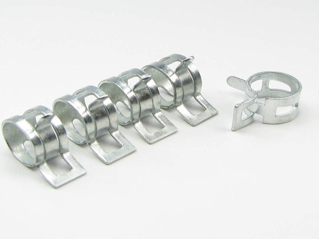 PrimoChill 3/8in. Zinc Plated Spring Hose Clamp - Pack of 10 - Silver - PrimoChill - KEEPING IT COOL